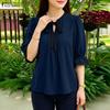 ZANZEA Camicetta casual da donna con scollo rotondo e maniche corte