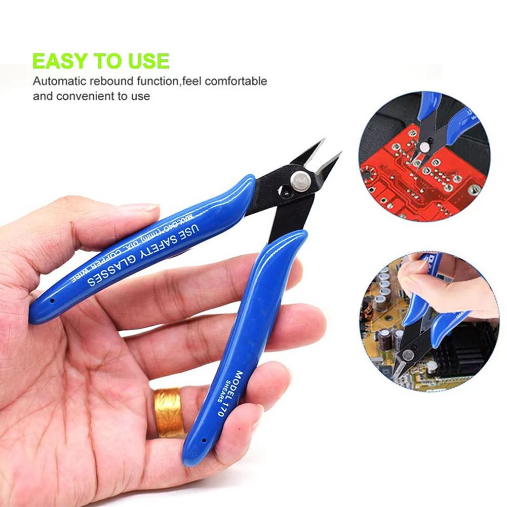 1PCS Bule Flush Side Cutter Clipper Kleště na řezání korálků na šperky Drátěné nástroje Kleště na šperky Sada nářadí a vybavení