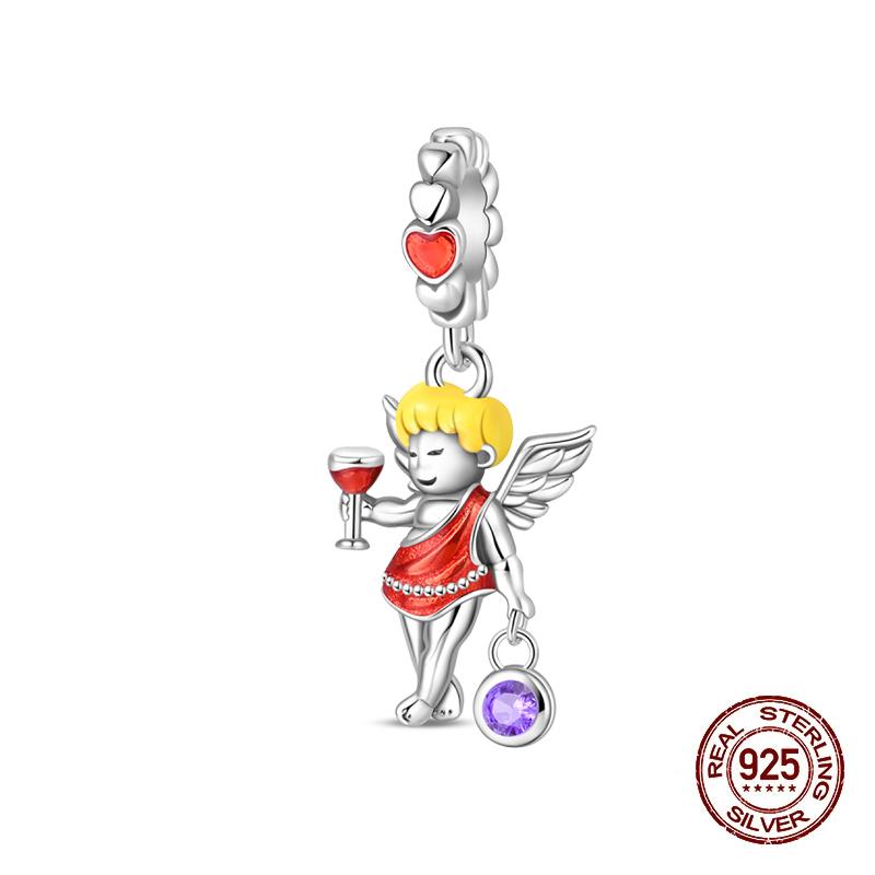 Wine Bottle Charms Copper Rum Brandy Whiskey Tequila Beads Fit 3Mm Original Bracelets Diy Jewelry Birthday Gift