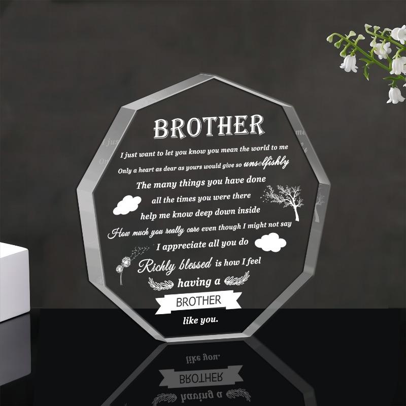 Gift for brother,brother's gift birthday gift from sister to brother acrylic birthday father's day,Valentine's Day and Christmas