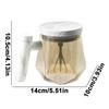 400ML Self Stirring Coffee Mug 7000rpm High Speed Self Mixing Glass Mug With Wooden Handle for Coffee Milk Protein Powder New