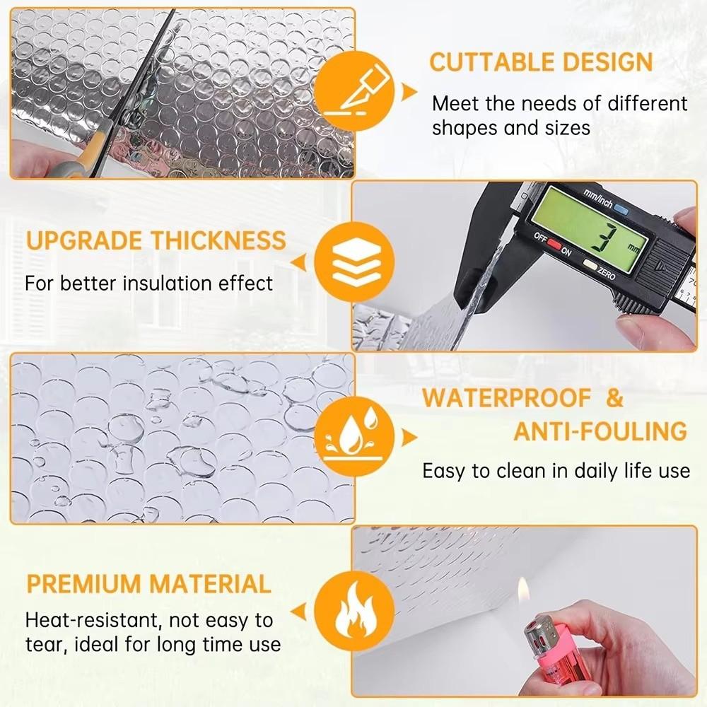 Double Sided Radiator Heat Reflector Reflective Film Insulation Sheet Thermal Insulation Film Bubble Foil