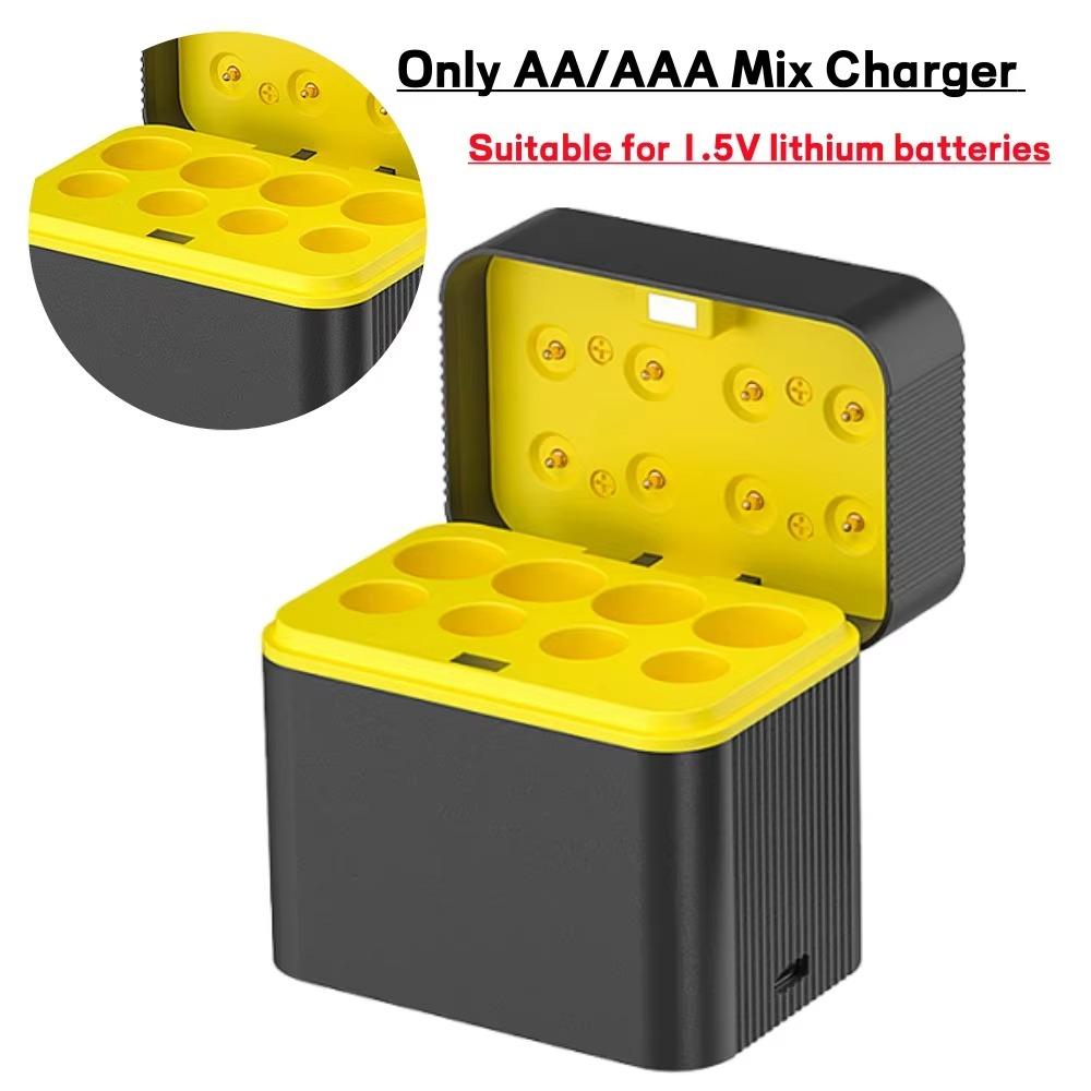 8 Slots Smart Battery Charger 1.5V AA/AAA Battery Charging Case  For 1.5V AAA/AA Lithium Batteries