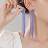 2023 Trendy Long Tassel Earrings for Women: European & American Style, Exuding Light Luxury and Exaggerated Elegance