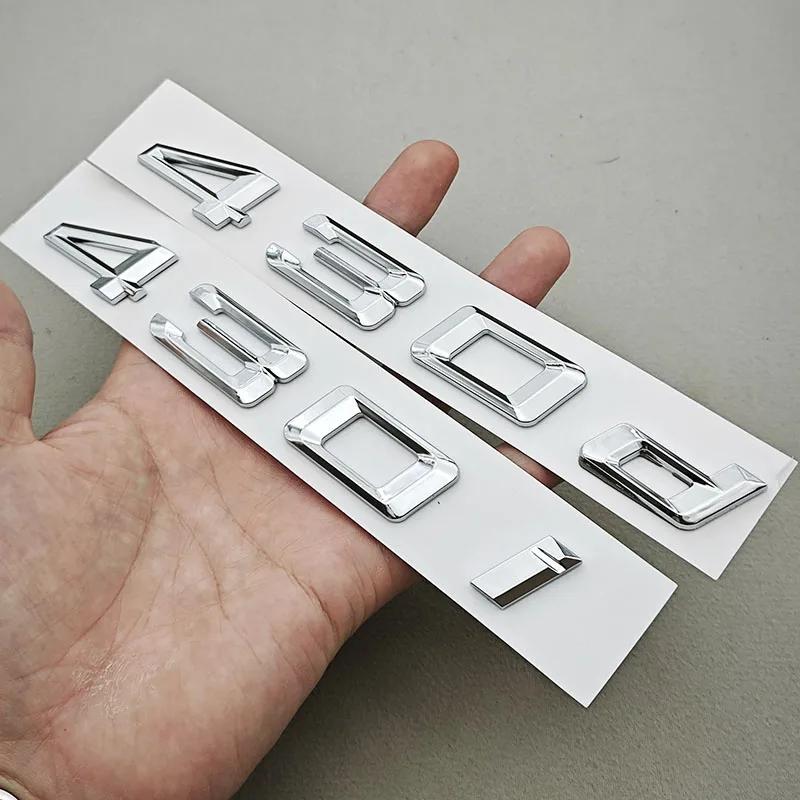 3D ABS Car Letters Logo 430i 430d Badge Sticker Emblem Decals For BMW 4 Series 430i 430d G22 G26 G23 Tail Marking Accessories pt2