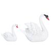 3pcs Lawn Garden Courtyard Resin High Simulation Swan Decoration Animal Ornament