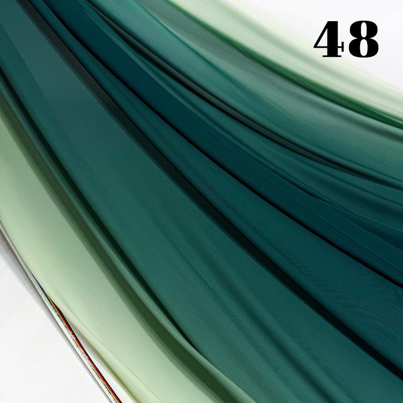 50cm Chiffon Gradient Fabric Hanfu Ancient Style Rainbow Gradient Fabric Stage Costume Design Skirt Dress DIY Sewing Material