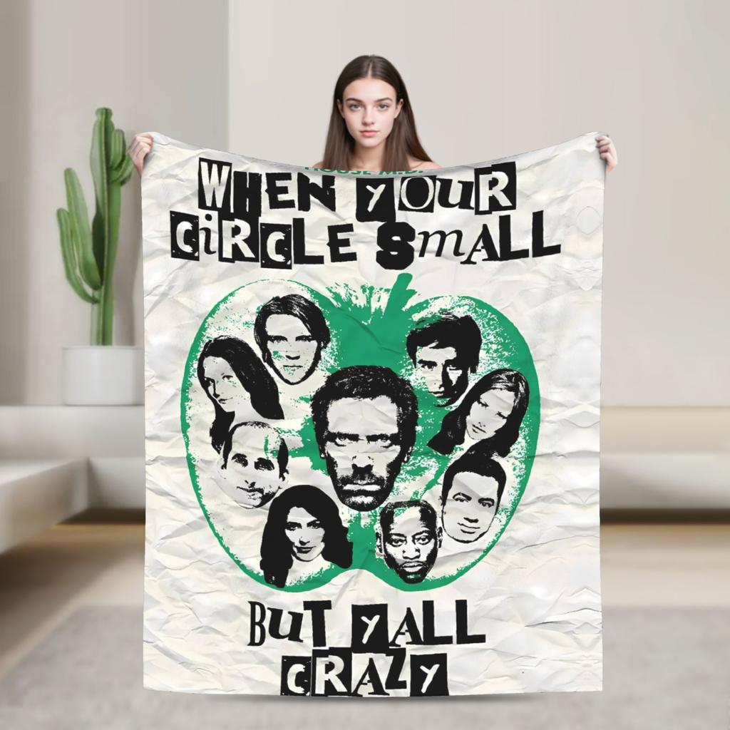 Dr Gregory House Blanket Decorative Flannel Throw Blanket For Couch Chair Super Warm Ized Quality Bedspread