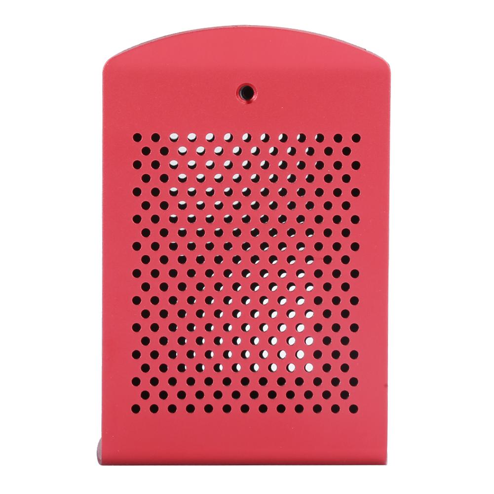 Metall Hovedkortskall Aluminiumslegering Etui Hovedkorttilbehør for Raspberry PiRød