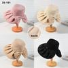 Bow Decorative Sequins Design Big Eaves Bucket Hat Outdoor Casual Fashion Breathable Sun Hat
