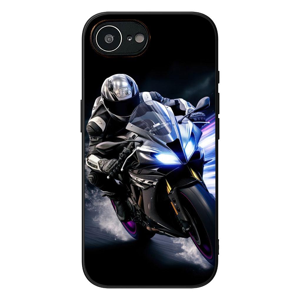 Weiche Hülle für Apple iPhone 17 16 14 15 Pro Max Plus 15+ 16E XR ProMax Air 16+ Handyhülle Motorrad Sport Moto Cross
