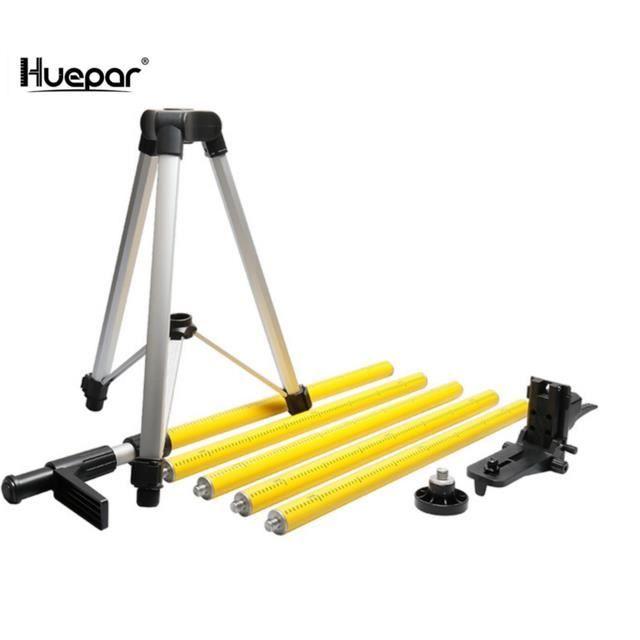 Teleskop-Stativstange - Huepar - LP36 - Verstellbar - Laser-Nivellier-Halterung - 1/4"-20 Gewinde