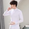 Men's Autumn Ultra-Thin Modal Long-Sleeve Mid-Neck T-Shirt for Middle-Aged & Elderly