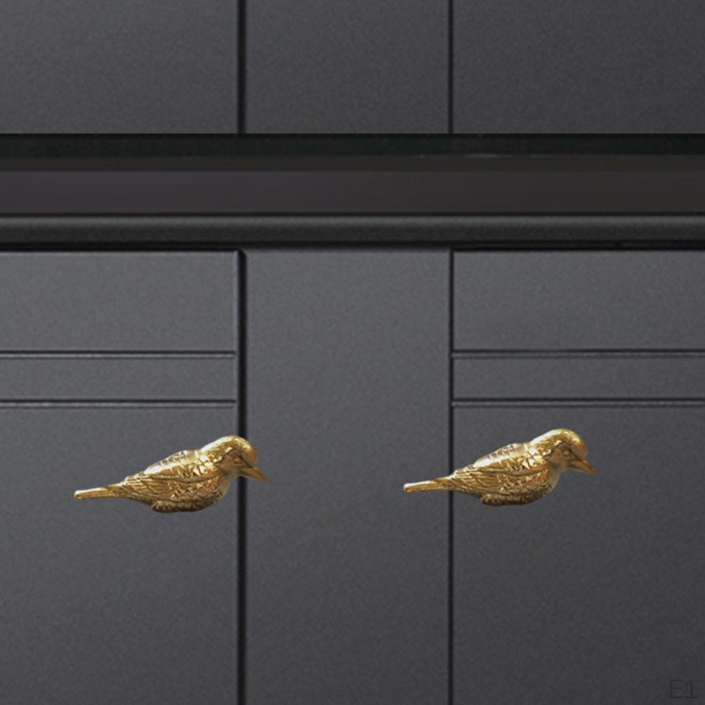 61mm Mosiężna gałka w kształcie ptaka, Porcelanowe gałki do szuflad, Komoda, Okucia meblowe, Szafka