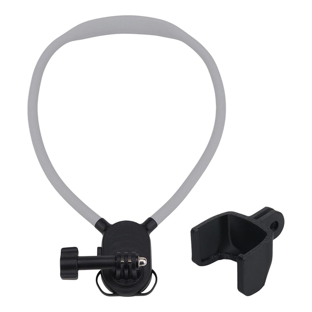 For Insta360 Luna Ultra Quick Release Neck Mount Silicone Ring Bracket Hands Free First View Chest Strap