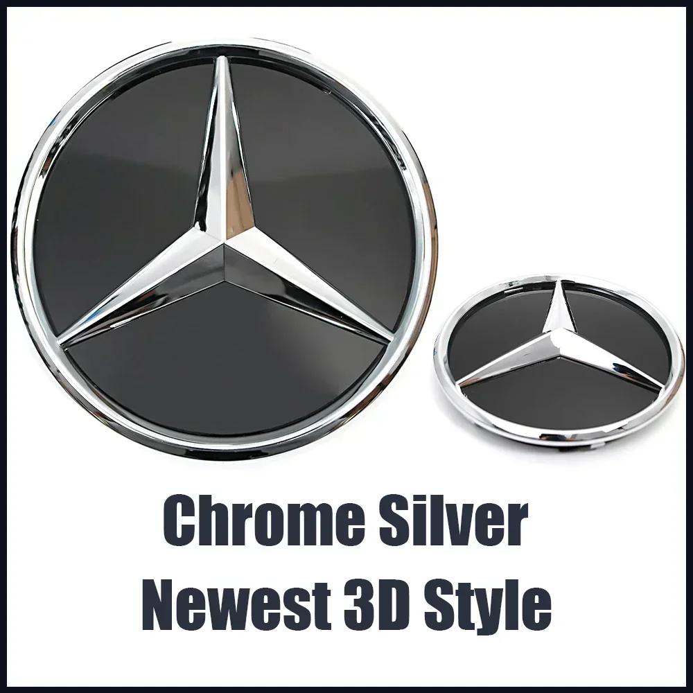 Neu Für Mercedes Benz Für Mercedes Benz A-Klasse W176 2016-2018 A180 A200 A250 Silber Und Schwarz 3D Effekt Stil Frontgrill Stern