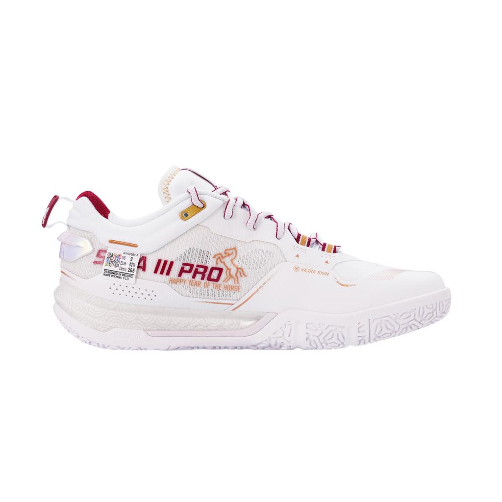 Li Ning Ground Flying III Pro Sports Comfortable Shock Absorption Wear-Resistant Low-Top Badminton Shoes Unisex Sneaker AYAV001-7