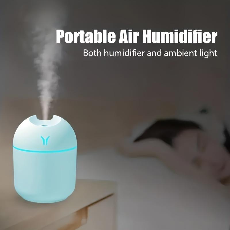 Mini Humidificador de Aire USB Habitación de Bebé 250ML Difusor de Aceites Esenciales de Aroma Coche Ultrasónico Silencioso Generador de Niebla Difusor Lámpara LED de Color