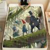 Over the Garden WallFlannel Blanket, High Quality Comfortable for All Seasons, Home Decor, Warmth and Comfort