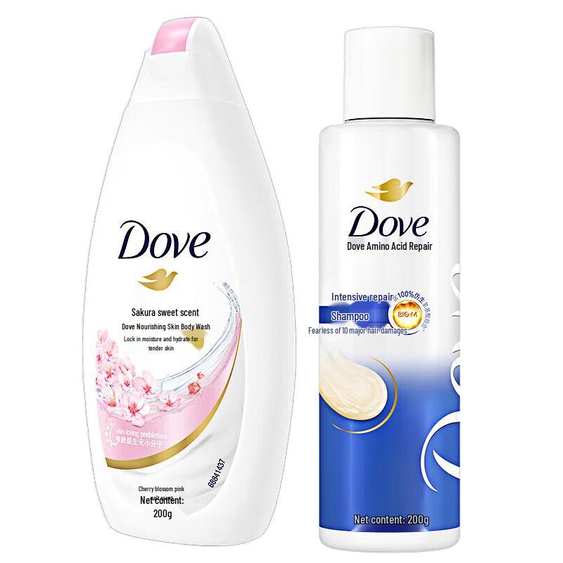 

Dove Cherry Blossom Body Wash & Repair Shampoo Set
