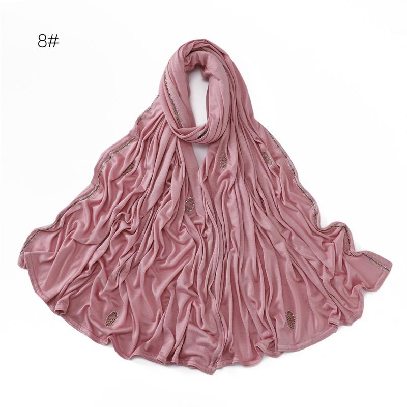 

Овальное ожерелье цепочка хлопок модал трикотаж хиджаб шали дамы высокое качество накидка пляж лето буфанды Рамадан мусульманский Sjaal 170*70 см