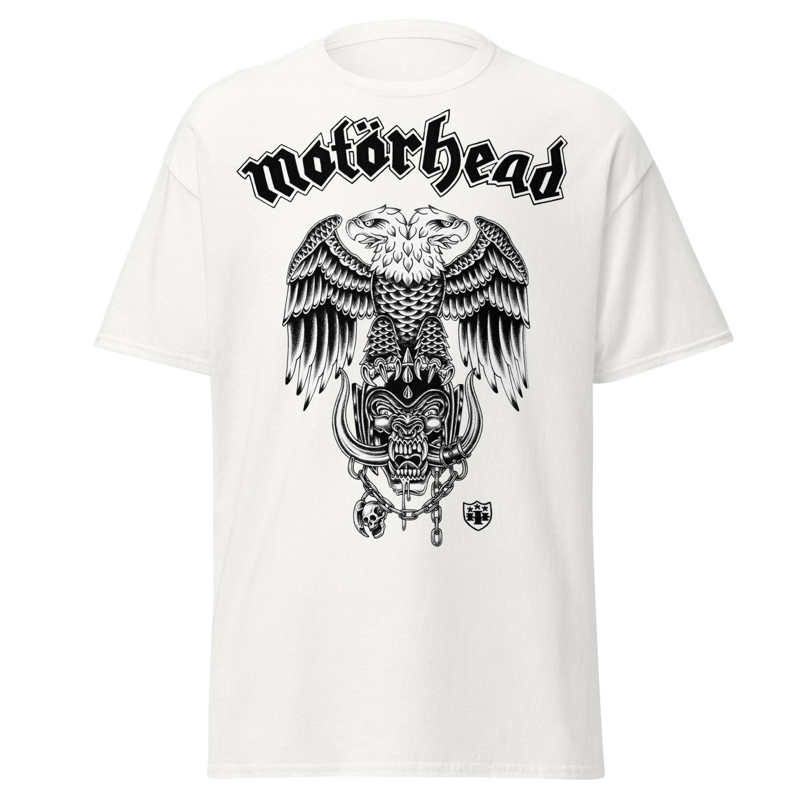 Stakes Motorhead - Double Eagle Jumbo Print T- T- White New Unisex T-Shirt XXL