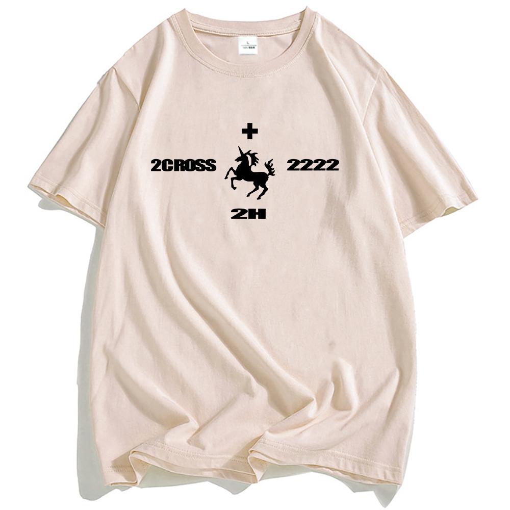 2hollis Rapper Grunge Unisex Streetwear Summer Short Sleeve T-shirt Loose Hip Hop T Shirt O-neck Fashion Men Women Tshirts