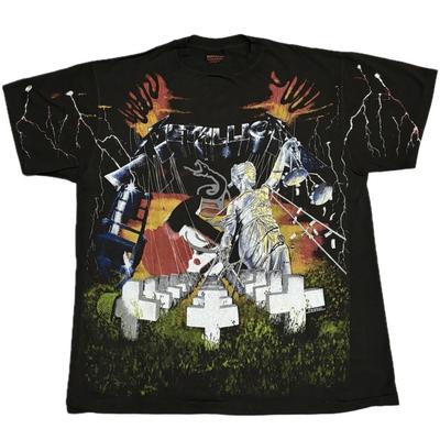 Vintage METALLICA AOP All Over Print XL 90s Rare Single Stitch T-Shirt REPRINT