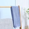 Freestanding Natural Bamboo Towel Rack with 3 Towel Rails and 3 Storage Shelves, Space-Saving Foldable Towel Holder for Bathroom