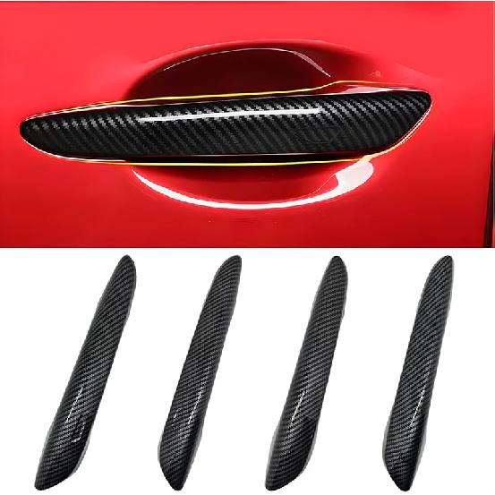 No Adhesive Car Door Handle Cover Protector Compatible For     2024 2025 Mazda 3 CX-30  2024 2025 CX-50 Accessories (1. Glossy Black)
