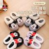 Nambowan cartoon cute cotton slippers men Mickey home indoor warm and velvet thick bottom genuine couple slippers women