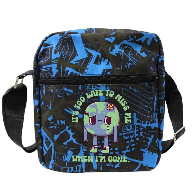 New student fashion shoulder bag personalized printing children's portable multifunctional messenger bag