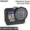 CNC Aluminum Case for GoPro Hero 11 11 11 9 Black Metal Cage Protective Case Frame with UV Lens Filter for Go Pro 9 Accessories