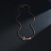 Atoztide Custom Name Necklace Crown Butterfly Stainless Stee Gold Color Nameplate Pendants Box Chain for Women Jewelry Gift