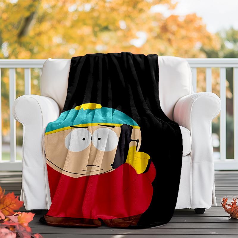 South Park Theme Printed Blanket - Perfect for Couch, Bed, Travel & Outdoor Use | Machine Washable, Cozy & Durable.