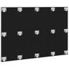 Wall Mounted Bed Headboard In Black Oak Effect Made of Wood Based Material