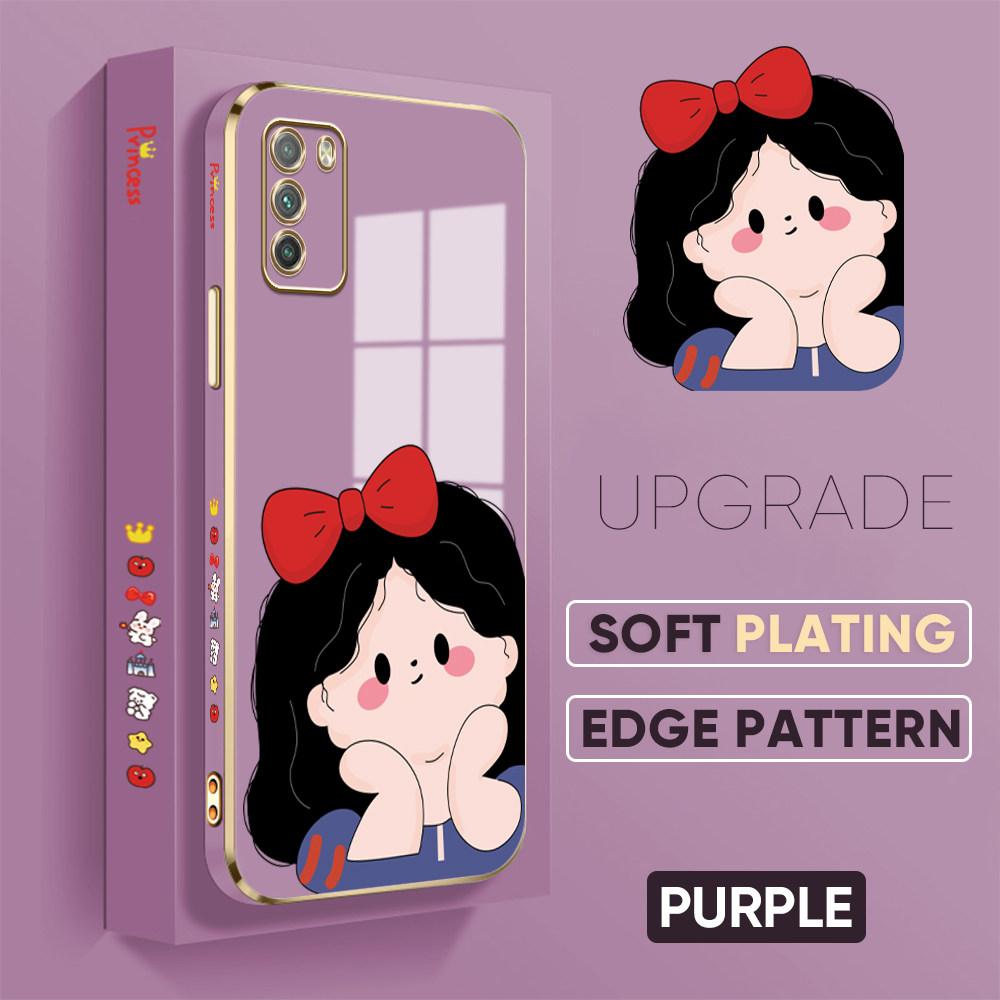 Colorful Printing Patterns Square Edge Pattern Casing Plated Phone Shell Luxury Plating Soft Phone Case for Huawei Honor Xiaomi Redmi