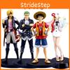 Eye-catching Luffy Zoro Sanji Uta One Piece Film Red Pvc Model Cake Topper Xmas Gifts