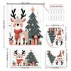 Christmas Merry Christmas 1/4pcs Winter Decoration Shower Curtain Set with 12 Hooks, Waterproof Shower Curtain, Non-Slip Bath Ma