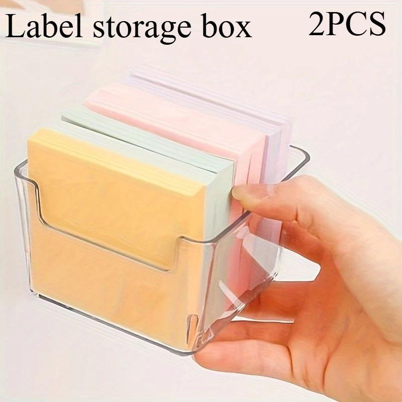 1 Stück Kompakte Klare Acryl Aufbewahrungsbox - Ideal für Haftnotizen, Münzen, Süßigkeiten, Schlüssel | Elegantes Design für Schreibtisch, Büro