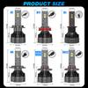2 buc H1 H4 H7 LED Canbus H8 H11 9005 HB3 9006 HB4 9012 Hir2 Turbo LED Bec far 130W 32000LM 12V 24V 6500K Kit lampă auto