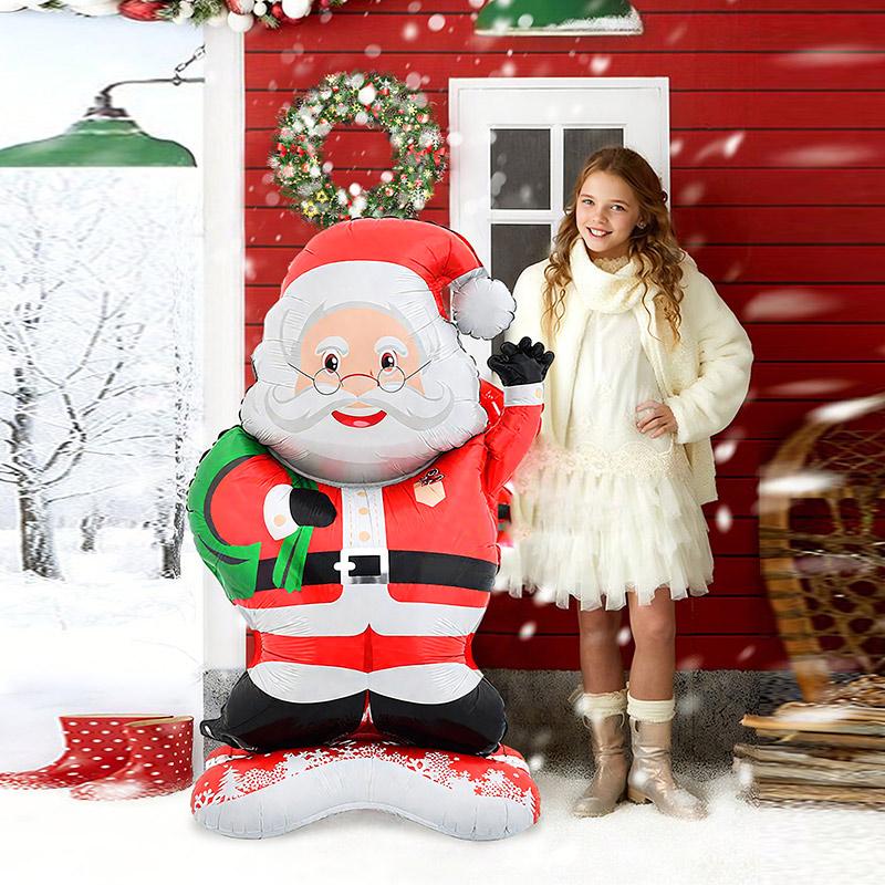 1pc Standing Santa Claus Foil Balloon Christmas Decorations Nativity Theme Party Theme Holiday Party New Year Party Family