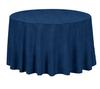 Round Tablecloth, Matt Velvet, 320Cm, Navy Blue