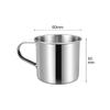 1Pc Stainless Steel Coffee Mug Camping Cup Portable Soup Mug For Travel Home Unbreakable Drinking Cup With Handle For Coffee