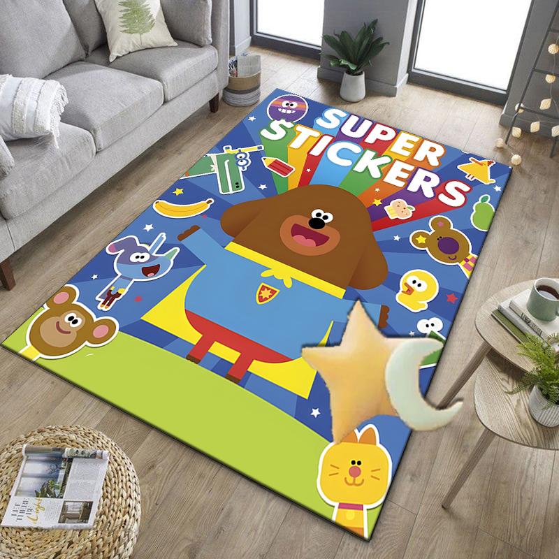 Cute Du-ggee Adventure Office Rug Chair Mat, Game Carpet, Suitable for Front Door, Bedroom, Living Room, Desk, Holiday Gift