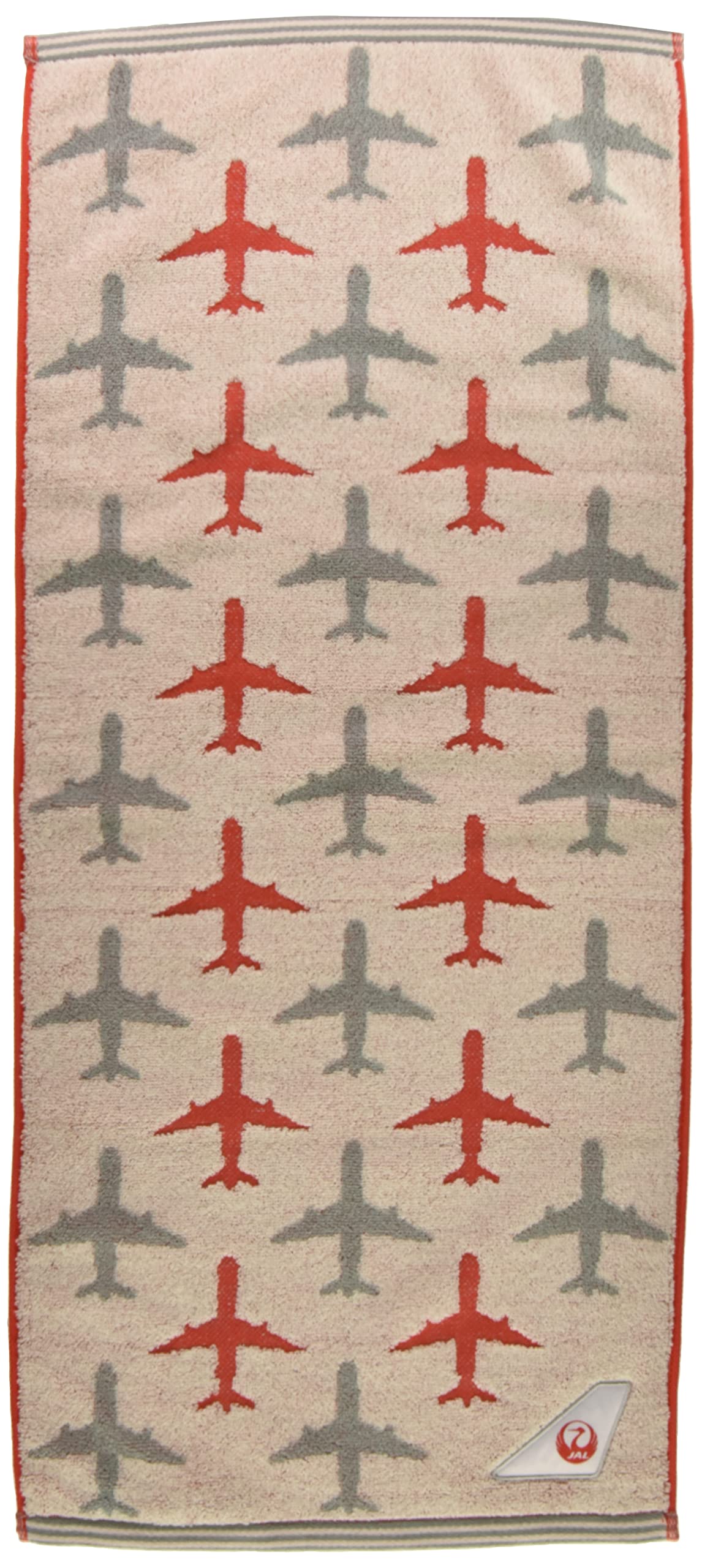 

Marushin JAL Japan Airlines Face 34 x Flight Jacquard 6205000700 Towel, 80cm, Line, 100% Cotton, Towel,