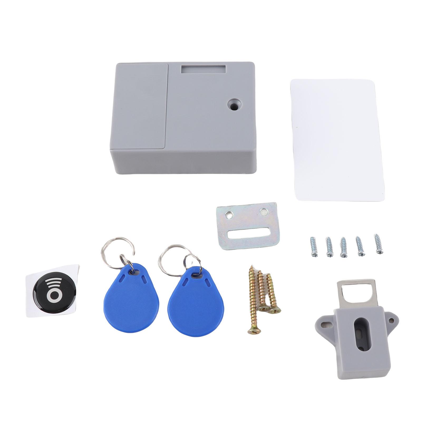 Electronic Cabinet Lock 2 Unlocking Modes High Security Cabinet Lock With Prompt Function For Lockers Drawer Filing Cabinets серебряный