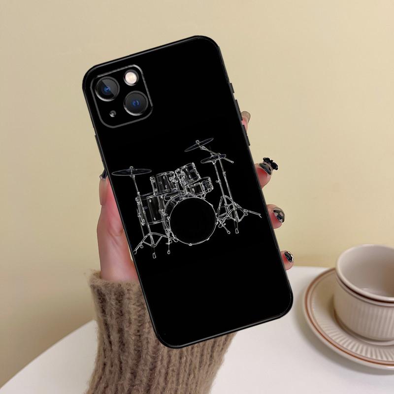 Drum Drummer Music Dj Phone Case For iPhone 14 13 12 11 15 16 Pro Max 7 8 Plus X XR XS Max 12 13 Mini Cover Case