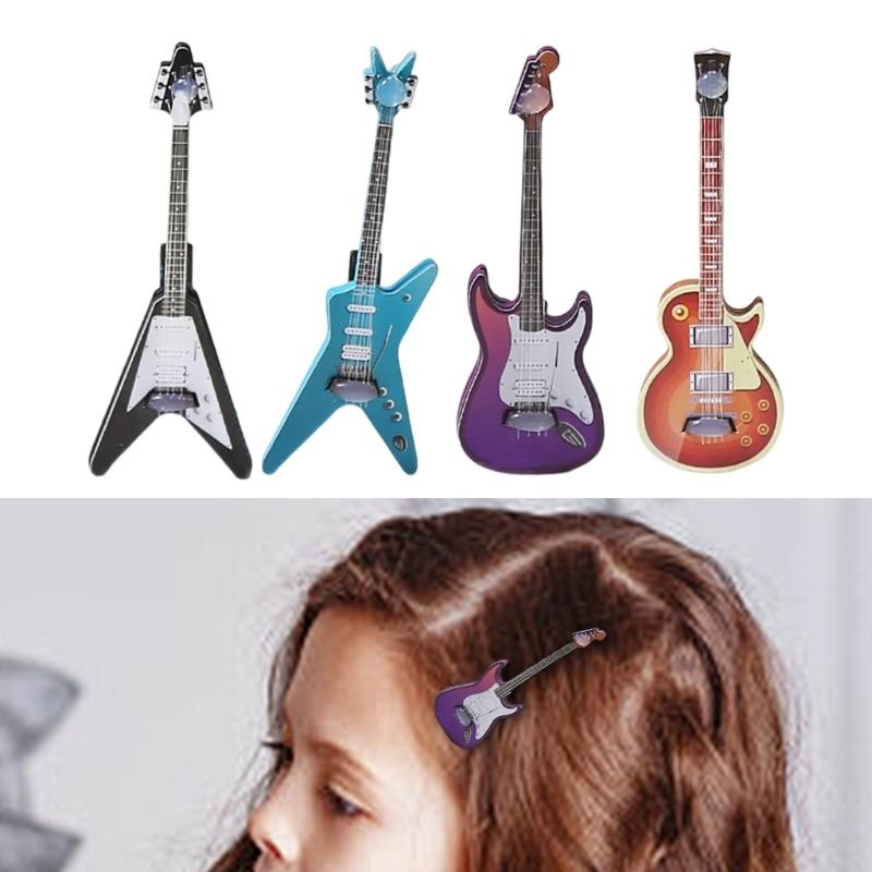 E-Bass Elegant 2000er Seitenclip Gitarre Haarspange Bass Kreativ Neuheit Gitarre Musikinstrument Rock