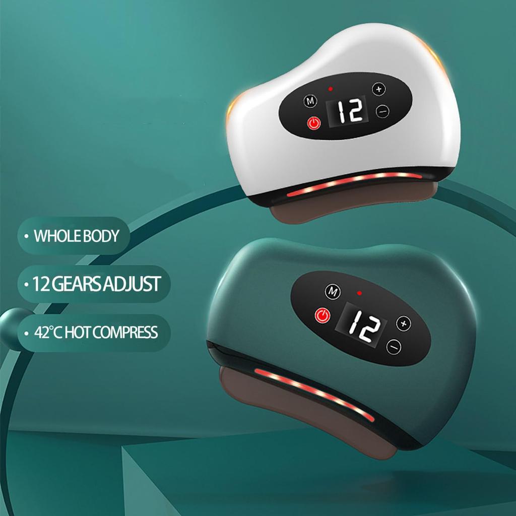 The Electric Vibrating Scraping Board Has 12 Of Adjustment And Can Massage The Face, Neck And Back To Help Fight Skin Aging